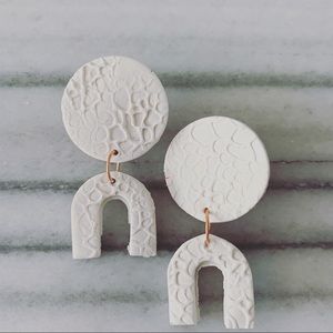 Handmade polymer clay earrings
